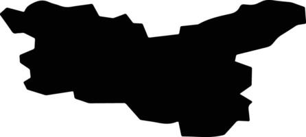 Vileyka Belarus silhouette map vector