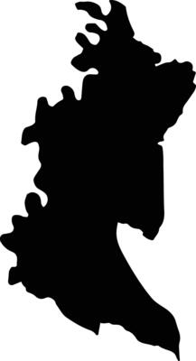 Villa Rica Colombia silhouette map