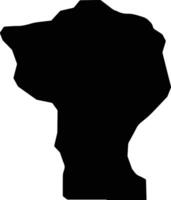 Villa Tapia Dominican Republic silhouette map vector