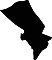 Vinh Hung Vietnam silhouette map vector