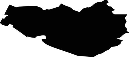 Virbu pag Latvia silhouette map vector