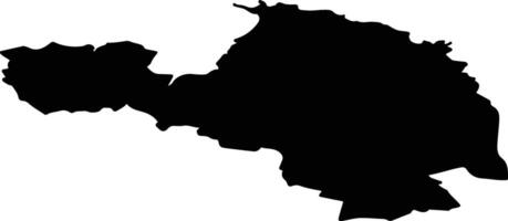 Viru Nigula vald Estonia silhouette map vector