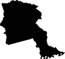 Vistahermosa Colombia silhouette map vector