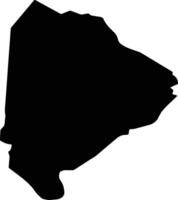Volet Saint Lucia silhouette map vector
