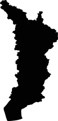 Vondrozo Madagascar silhouette map