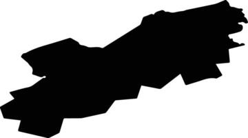 Voranava Belarus silhouette map vector