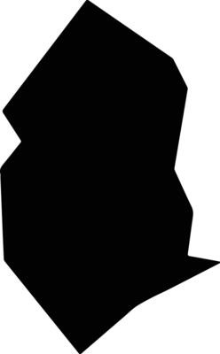 Voroklini Cyprus silhouette map