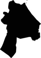 Vung Liem Vietnam silhouette map vector