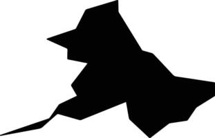 Vyatskiye Polyany Russia silhouette map vector