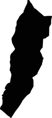 Wadi Araba Jordan silhouette map