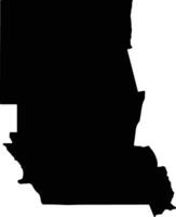 Wakefield Australia silhouette map vector