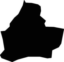 Wamba Nigeria silhouette map vector