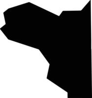 Wasatch United States silhouette map vector
