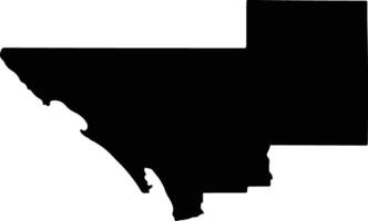 Wattle Range Australia silhouette map vector