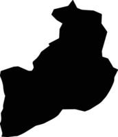 Waza Khwa Afghanistan silhouette map vector