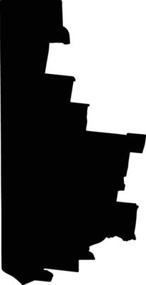 West Wimmera Australia silhouette map