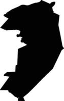 Westerwolde Netherlands silhouette map vector