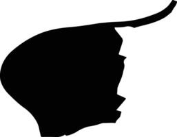 Westervoort Netherlands silhouette map vector