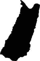 Wiang Kaen Thailand silhouette map vector
