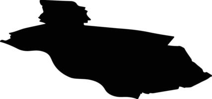 Wijchen Netherlands silhouette map vector