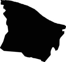 WILAYAT AS SEEB Oman silhouette map vector