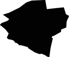 WILAYAT AR RUSTAQ Oman silhouette map vector