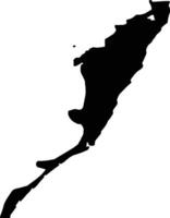 WILAYAT JAALAN BANI BU ALI Oman silhouette map vector