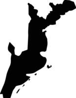 WILAYAT JAALAN BANI BU HASAN Oman silhouette map vector