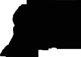 Wiluna Australia silhouette map vector