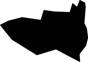 Windhoek Rural Namibia silhouette map vector
