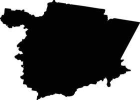 Wingecarribee Australia silhouette map vector