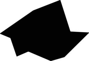 Wirt United States silhouette map vector