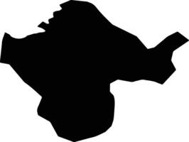 Wiwon North Korea silhouette map vector