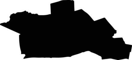 Woerden Netherlands silhouette map vector