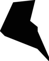 Wotho Marshall Islands silhouette map vector