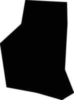 Wupingxian China silhouette map vector