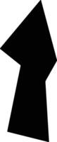 Wuzhongshi China silhouette map vector