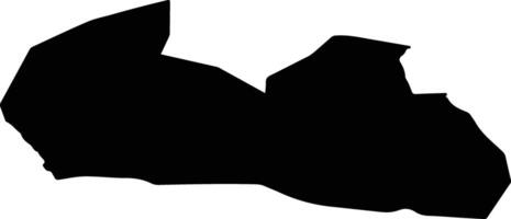 Xaliun Mongolia silhouette map vector