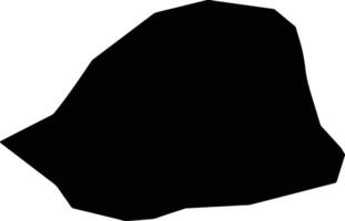 Xalzan Mongolia silhouette map vector