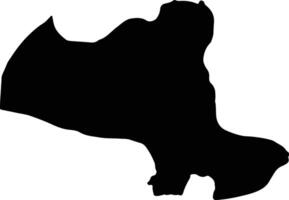 Xamneua Laos silhouette map vector