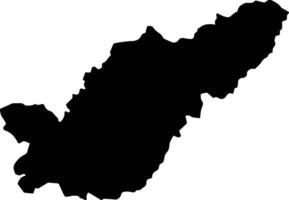 Xicotepec Mexico silhouette map vector