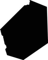 Ximengwazuzizhixian China silhouette map vector