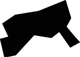 Xixiangxian China silhouette map vector