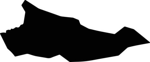 Xujirt Mongolia silhouette map vector