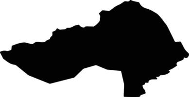 Xushaat Mongolia silhouette map vector
