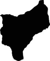 Yacuanquer Colombia silhouette map vector