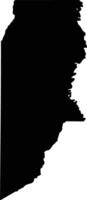 Yacuma Bolivia silhouette map vector