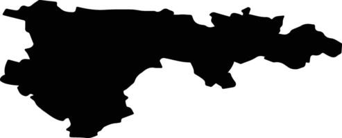 Yakovlevsky District Russia silhouette map vector