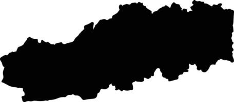 Yali Colombia silhouette map vector
