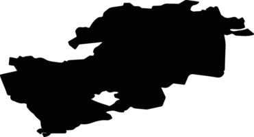 Yalutorovsky District Russia silhouette map vector